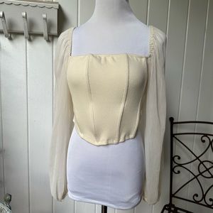 Promesa Corset Cream Blouse